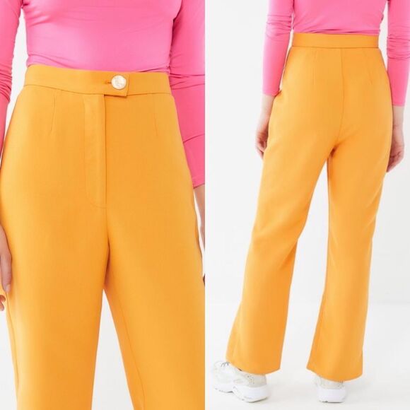 KEEPSAKE the label orange high rise trouser‎ pants urban outfitters women’s 4 - Picture 3 of 9